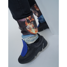 Load image into Gallery viewer, Black Customized Patchwork Denim
